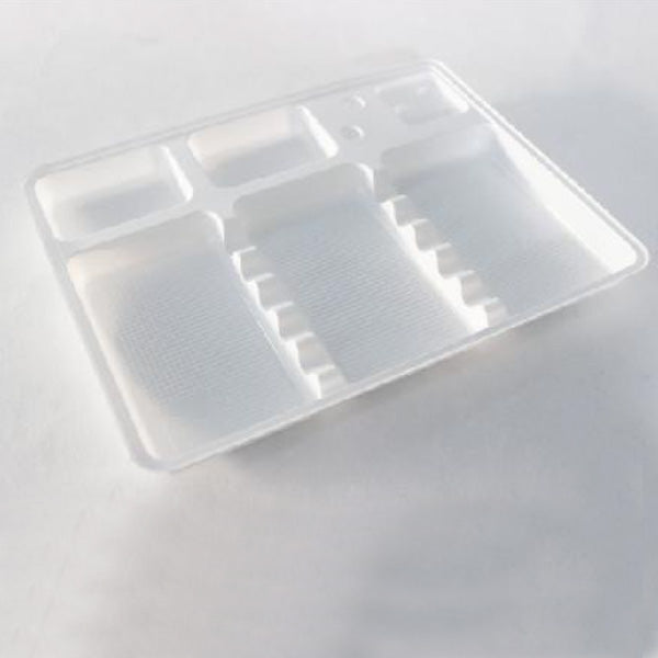 Disposable Plastic Divided Tray 400 pcs/ pk - AL06304 285*186*17mm image