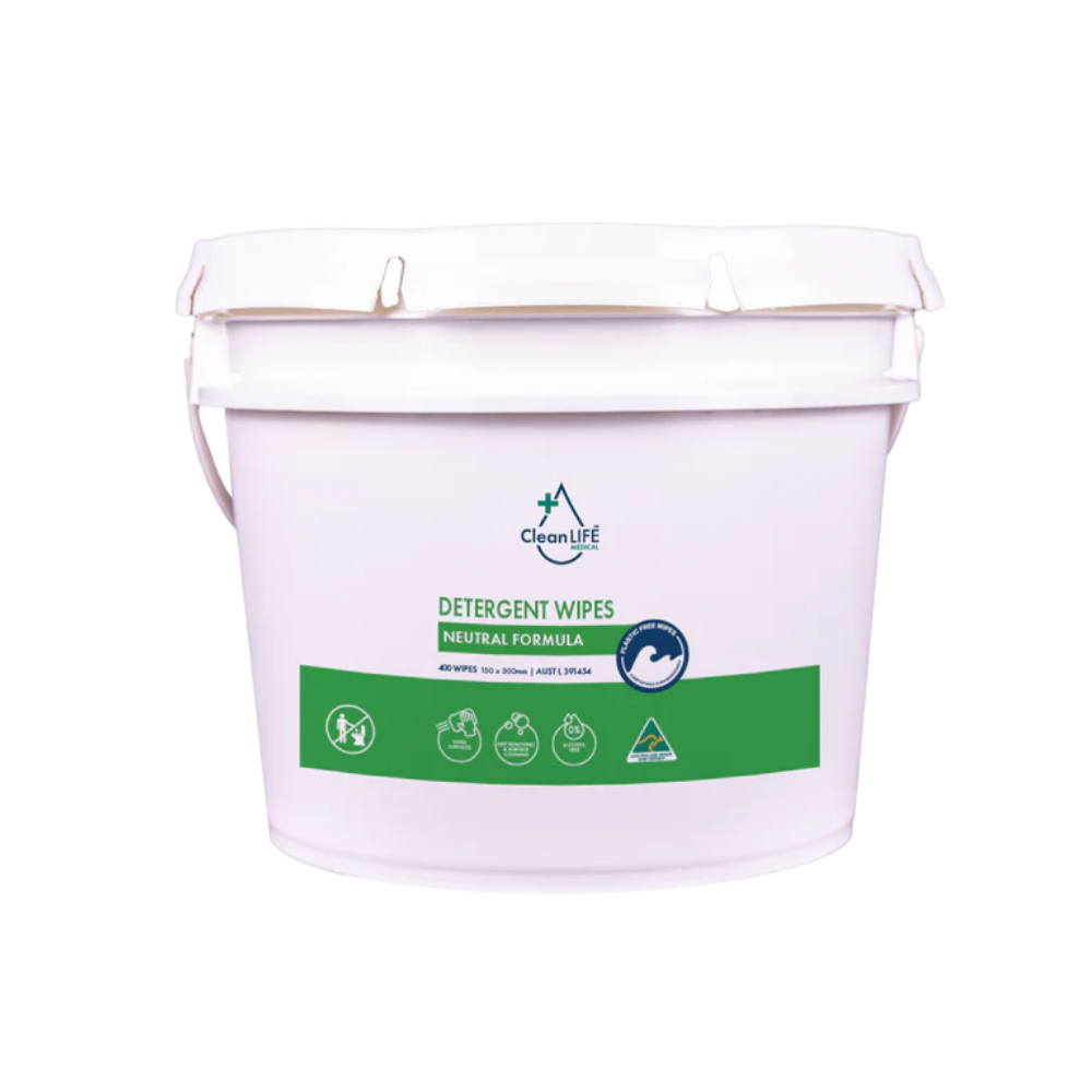 CleanLIFE Detergent Wipes Tub