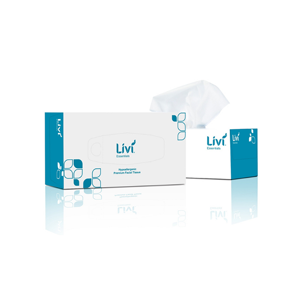 Livi Essential Facial Tissues – carton of 30 image 0