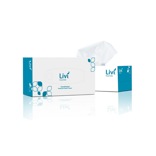 Livi Essential Facial Tissues – carton of 30 image 0