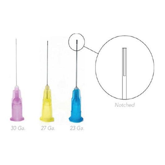 Dental Endo Irrigation Needle Tips (Slotted and side-vented, 1”) 100 pcs/ pack image 0