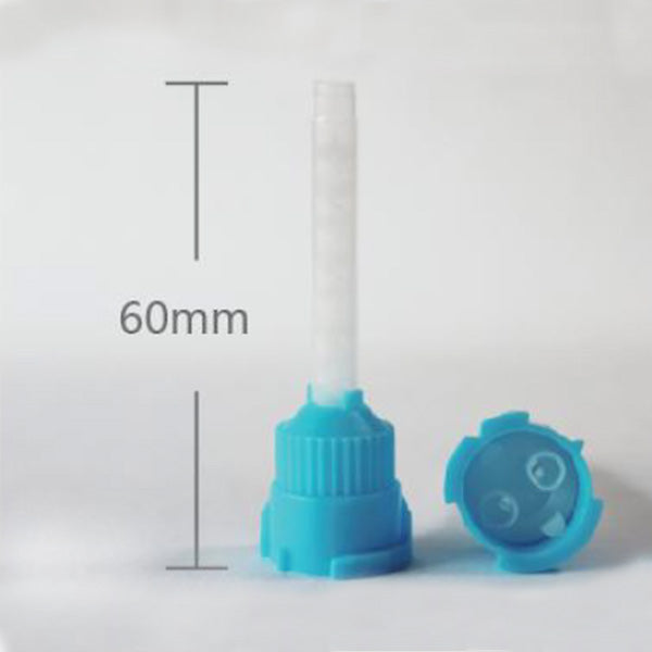 Impression Mixing Tips 50 pcs/ pk - AL33105 #5 blue, blunt, 4.2mm, 1:1 – for dual-cured core build-up resin, light body impression material image