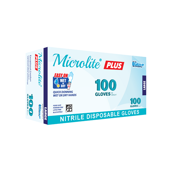 Microlite PLUS Nitrile Disposable Gloves image 0