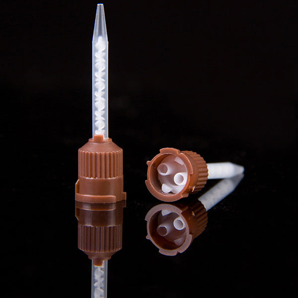 Impression Mixing Tips 50 pcs/ pk - AL33112 #12 brown, taper, 1:1, long 49.5mm – for temporary crown material image