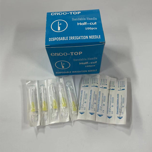 Dental Endo Irrigation Needle Tips (Slotted and side-vented, 1”) 100 pcs/ pack image 1