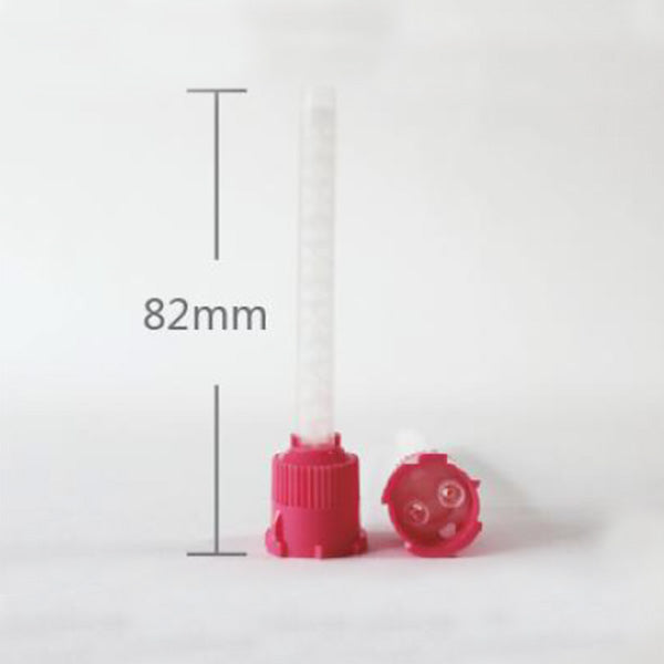 Impression Mixing Tips 50 pcs/ pk - AL33104 #4 pink, blunt, 5.4mm, 1:1 – for regular/ heavy body impression material, direct hard denture relining material, permanent soft relining material image