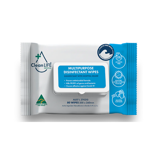 CleanLIFE Multipurpose Disinfectant And Detergent Wipes Soft Pack image 0
