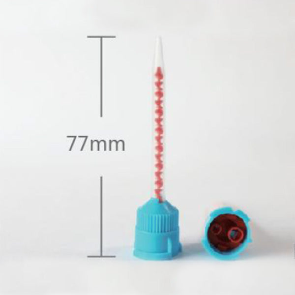 Impression Mixing Tips 50 pcs/ pk - AL33106 #6 blue with orange inside, taper, 4:1 & 10:1 – for temporary crown & bridge material image